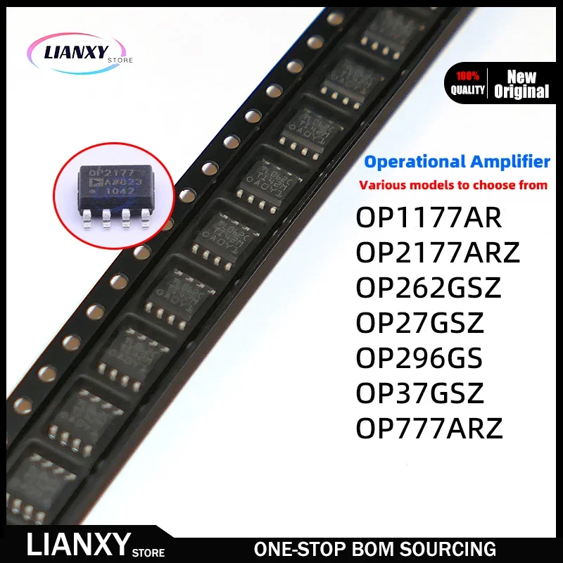 5PCS SOP-8 OP1177AR OP2177ARZ OP262GSZ OP27GSZ OP296GS OP37GSZ OP777ARZ AD  -REEL7 -REEL -R7 Op Amp New Original