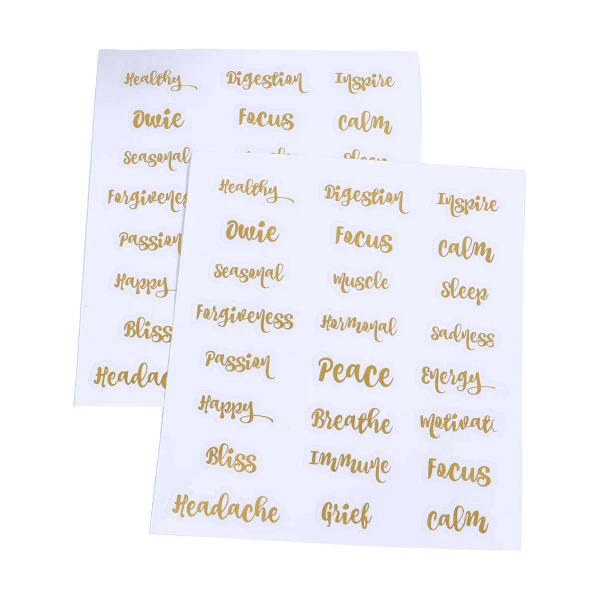 

5 Sheets Essential Oil Bottle Labels Adhesive Stickers Tags Waterproof Letter Stickers Folder Labels ganization Save
