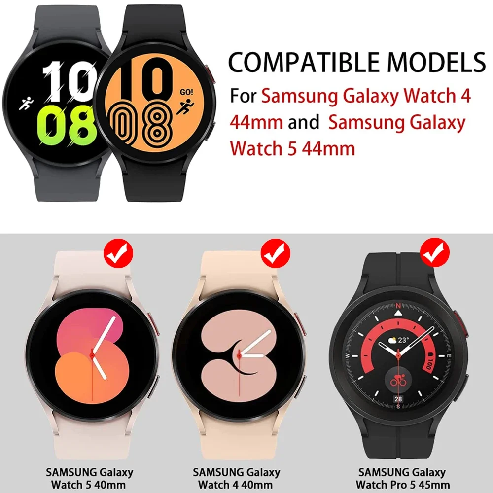 Gehard Glas Voor Samsung Galaxy Watch 5 Pro/5/4 40Mm 44Mm Schermbeschermer Anti-Kras Voor Galaxy Watch 5 Pro/5/4 Smartwatch