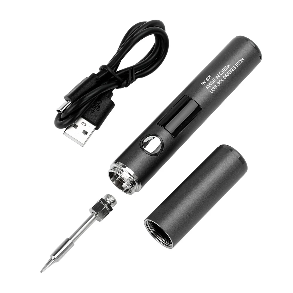 

Rechargeable Soldering Iron Digital Large Screen 5 Level Temperature Soldering Iron 1400mAh Iron Welding Solder Tool Repair Tool