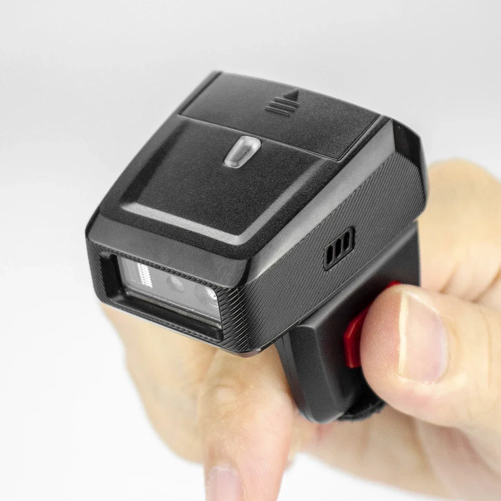 NETUM Bluetooth Wireless 2D Barcode Ring Scanner مع محرك زيبرا متوافق مع وظيفة Bluetooth و2.4 جيجا هرتز لنظام التشغيل Windows