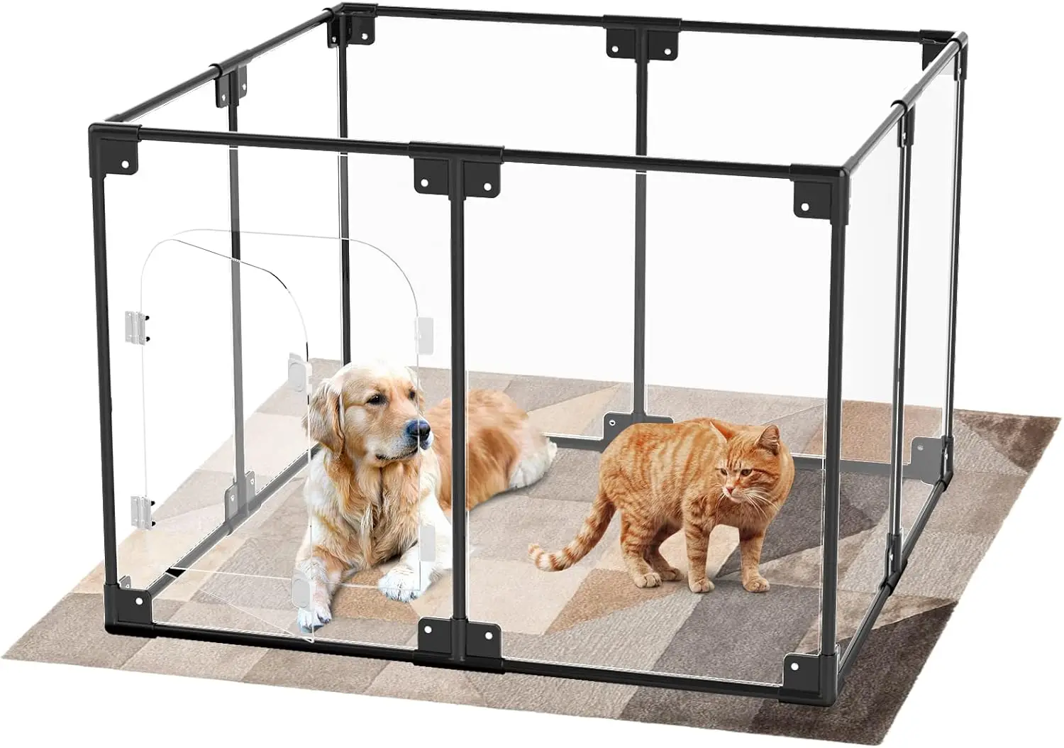 

Play Pen Modern Playpen for Puppy Rabbit Clear Crate Cage Kennel Fence Dog playpen and Indoor