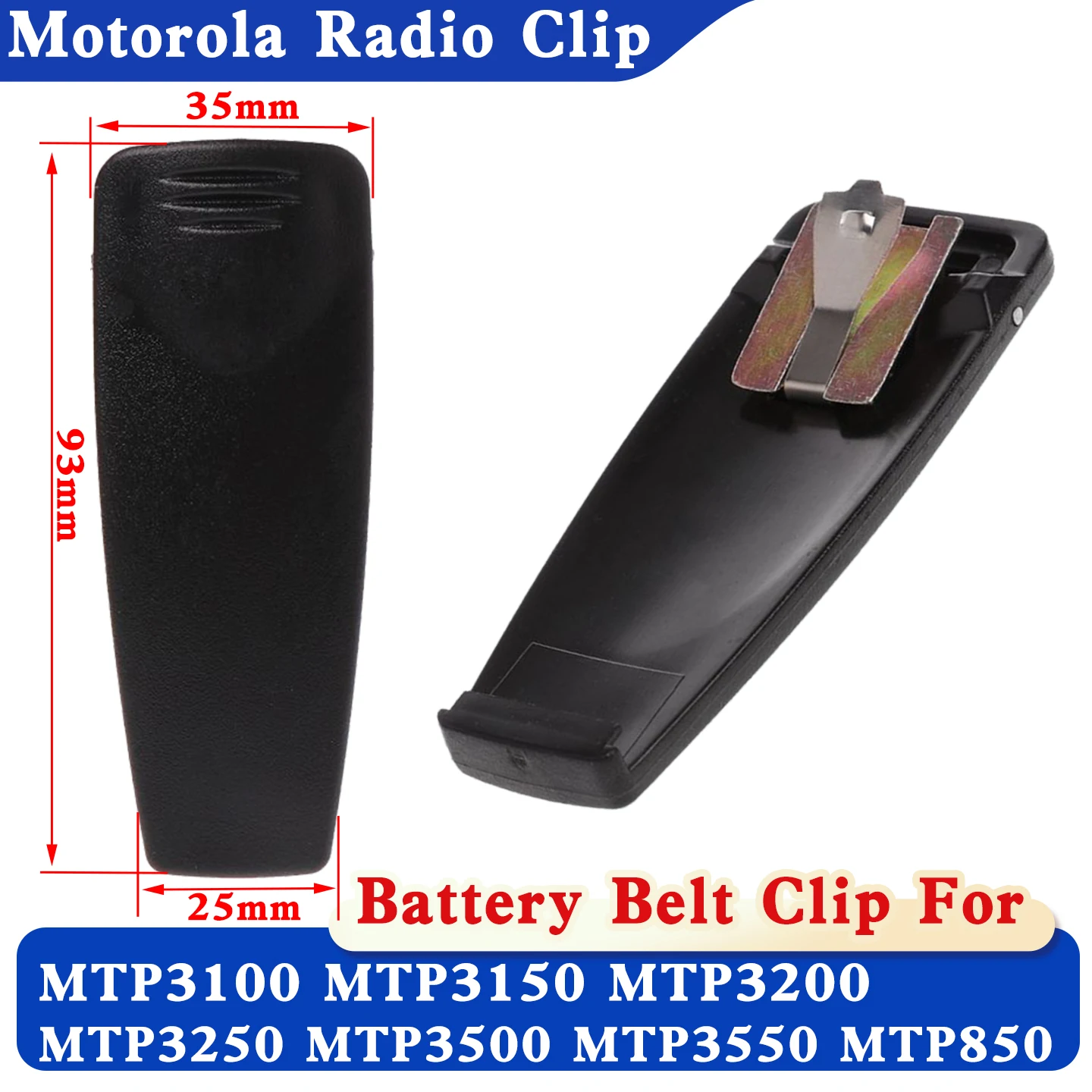 Intercom Back Belt Clip Clamp For Motorola MTP3550 MTP3100 MTP3150 MTP3200 MTP3250 MTP850 MTP810 Walkie Talkie Two Way