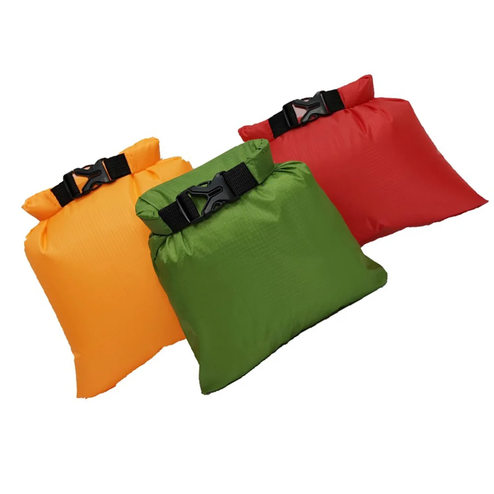 Bolsa seca de seguridad para flotador de natación, boya de anclaje impermeable 3 en 1 para nadar, snorkel, surf, rojo y naranja