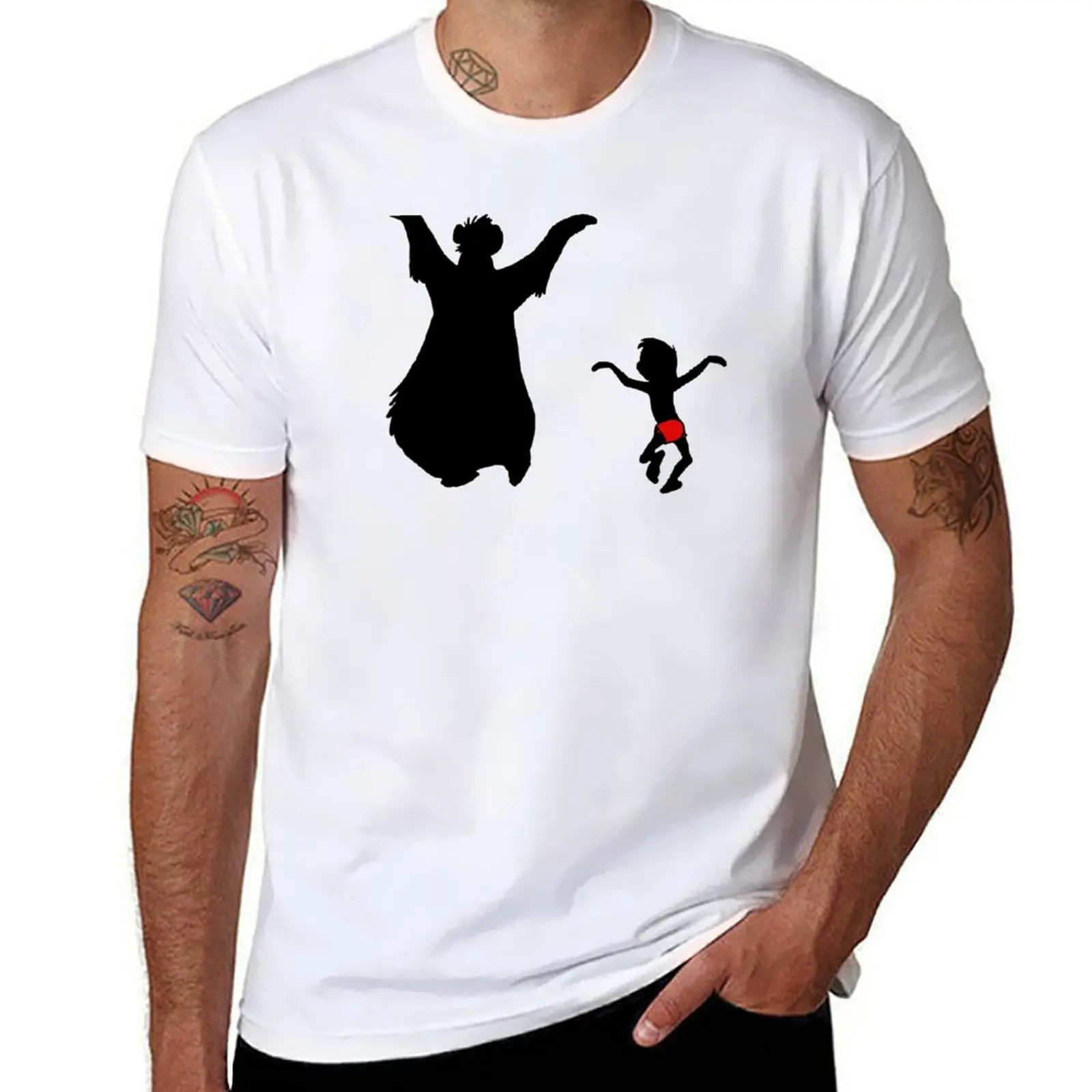 

Baloo & Mowgli T-Shirt t shirt man plain t shirt custom print T-Shirt