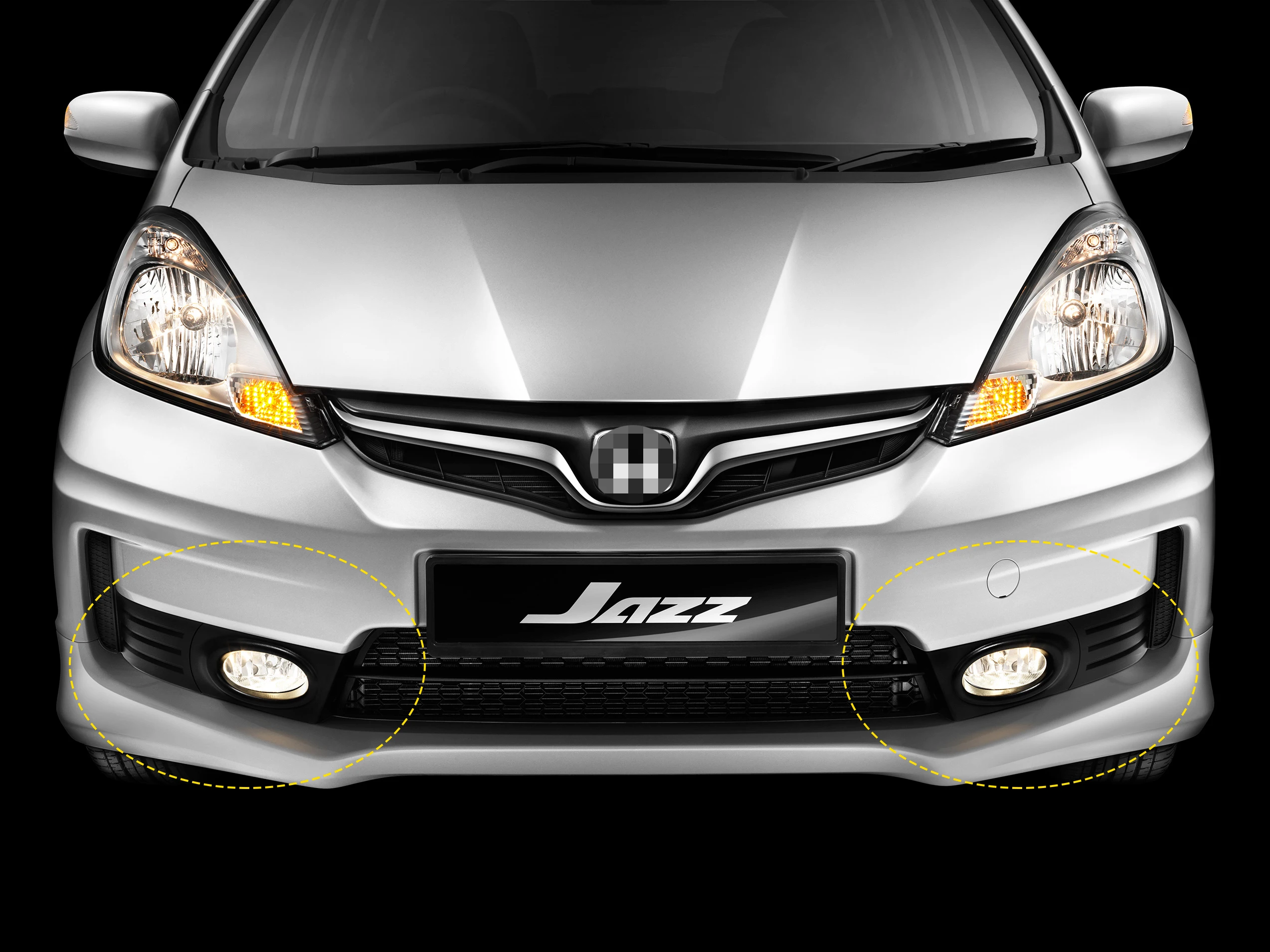 Front Bumper Fog Light Kit For Honda Jazz / Fit 2011 2012 2013 Right + Left Side With Bulb Switch Wire Harness Bezel