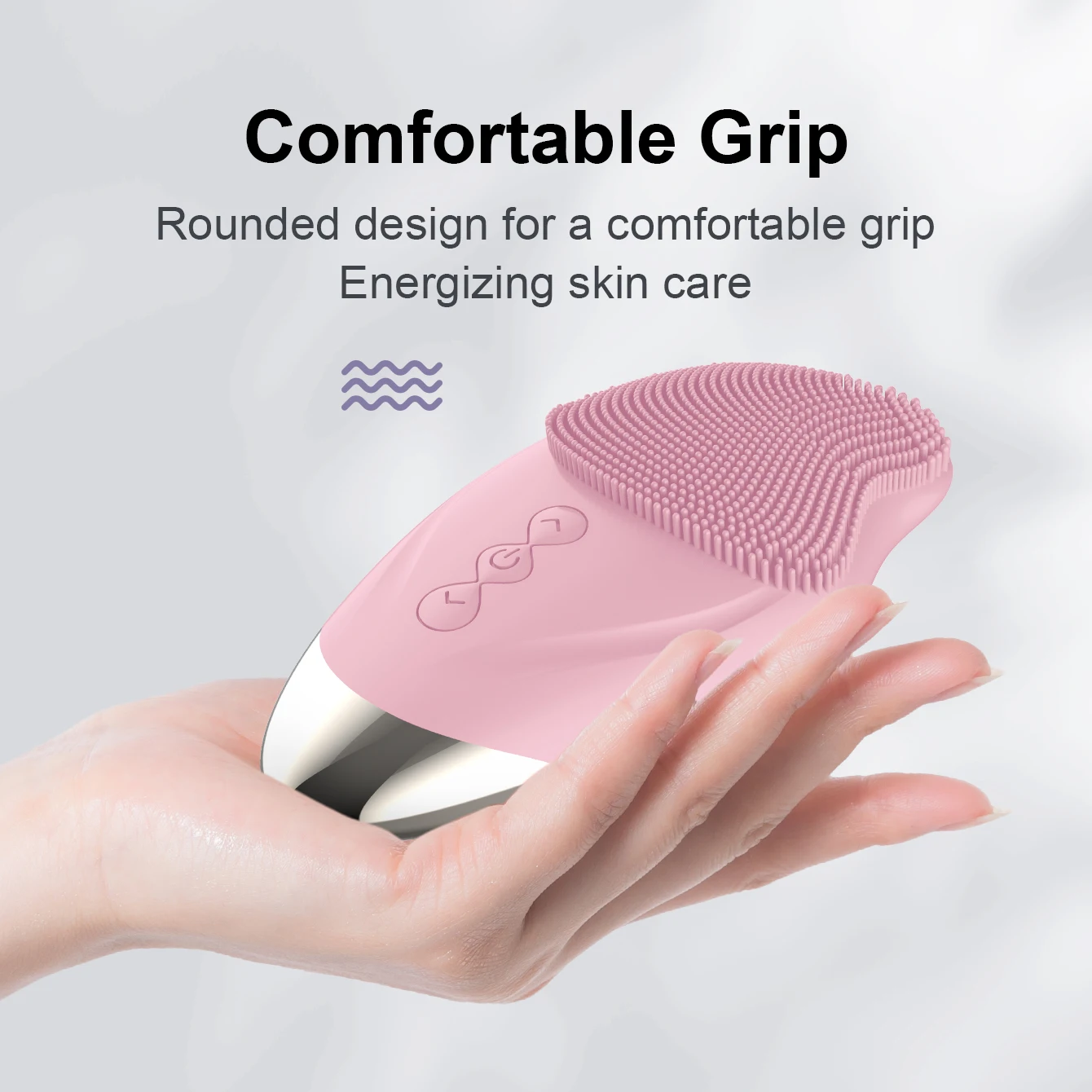 Brosse nettoyante électrique en silicone souple avec vibration sonique, offrant un nettoyage en profondeur, une exfolie douce et des avantages de massage