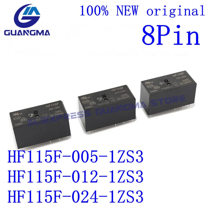 

100 шт. реле Φ 16A 250VAC 8pin DC5V 12V 24V JQC115F HF115F 005 012 024 1ZS3 реле