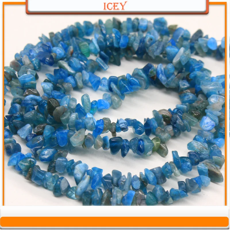 10g Blue Phosphorus Porous Crushed Stone Irregular Shaped Stone Scattered Bead Semi-finished Bracelet Necklace DIY Accessories