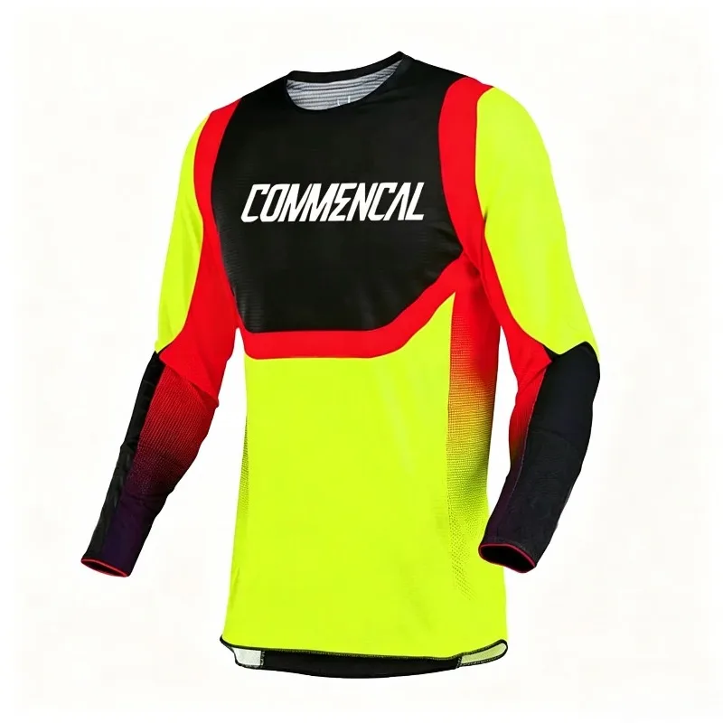 New Offroad Biking Long Sleeve Top 3D Print Black White Camo Sleeve Graphic Quick Dry MTB Cycling Jersey for Men Women Teen Kids