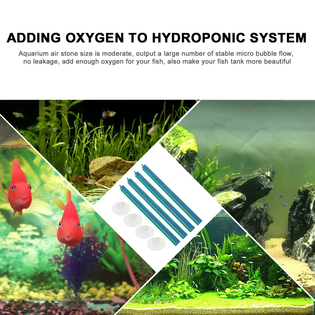 

9 Pcs Mineral Bubble Stone Set Air Diffuser Oxygen Sandstone Aquarium Airstones