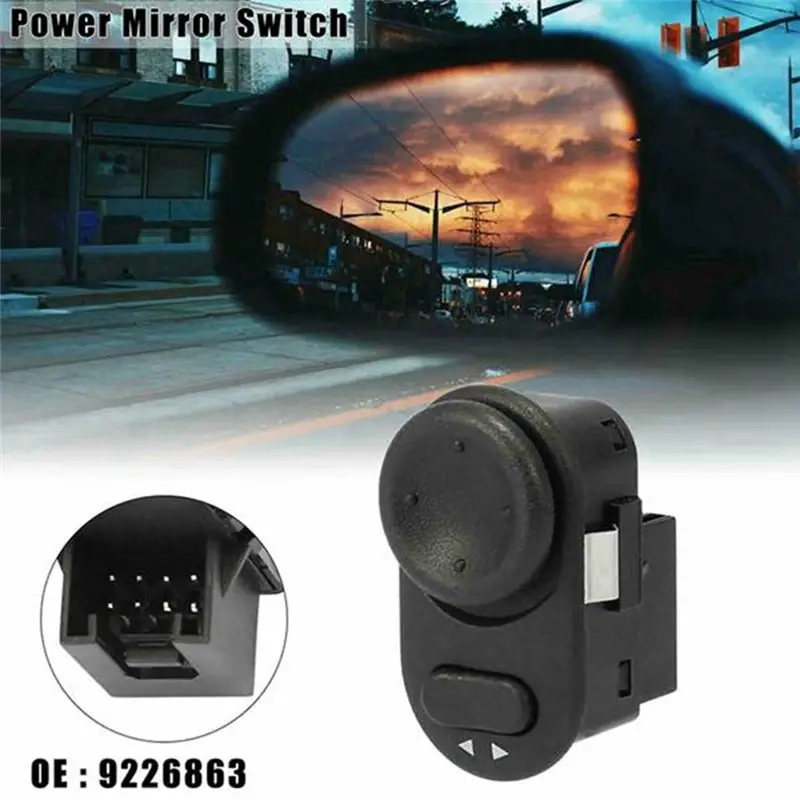 2Pcs Rear View Mirror Switch Adjust Control Knob For Vauxhall Astra-G Opel Zafira Corsa Vectra Meriva 9226863