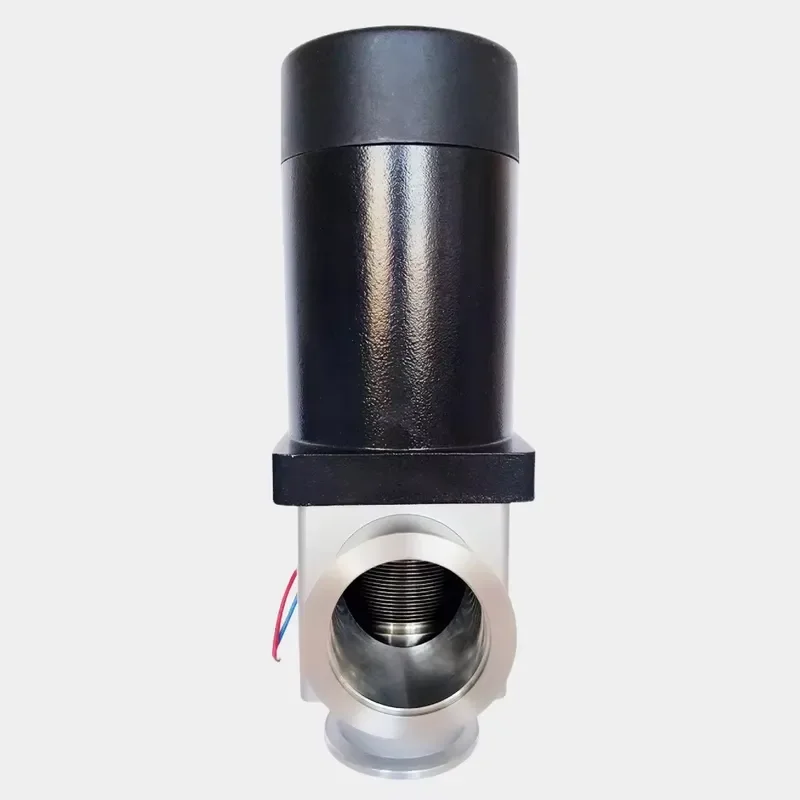 KF High Vacuum Pneumatic Angle Valve for Gas Systems High Temperature Resistant OEM Customizable Industrial Component Durable