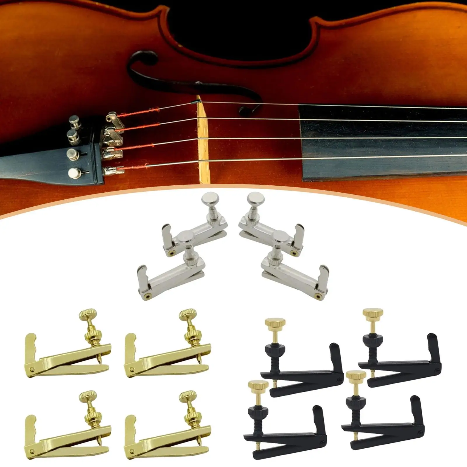 

Регулятор струн для скрипки из высококачественного алюминиевого сплава, простая установка, комплектующие для студентов и преподавателей