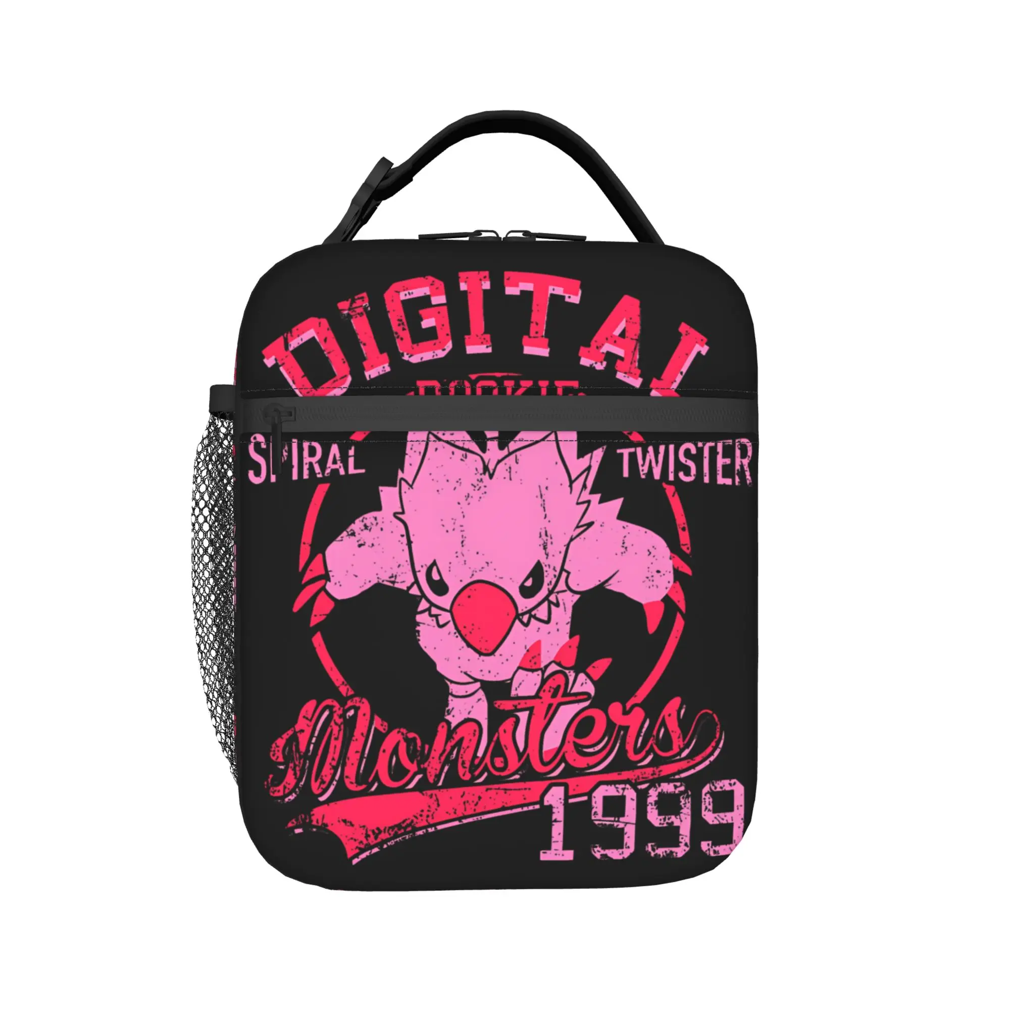 

Spiral Twister Digital Monster Digimon Thermal Insulated Lunch Bag for Travel Portable Food Bag thermal Cooler Lunch Boxes