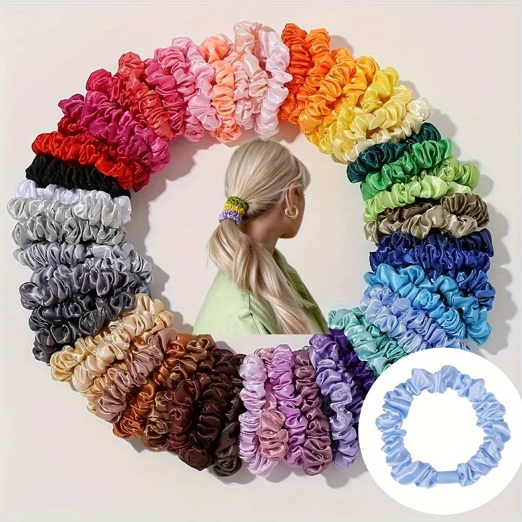 

30pcs/50pcs/100pcs European and American small intestine high elastic hair band