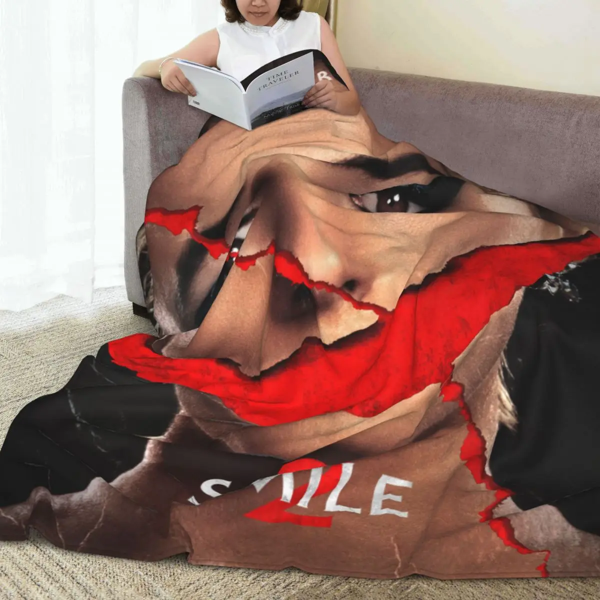 Throw Blanket Smile 2 Horror Movie Micro Fleece Blanket Four Sizes Blanket Personalized Warm For Camping Nice Gift