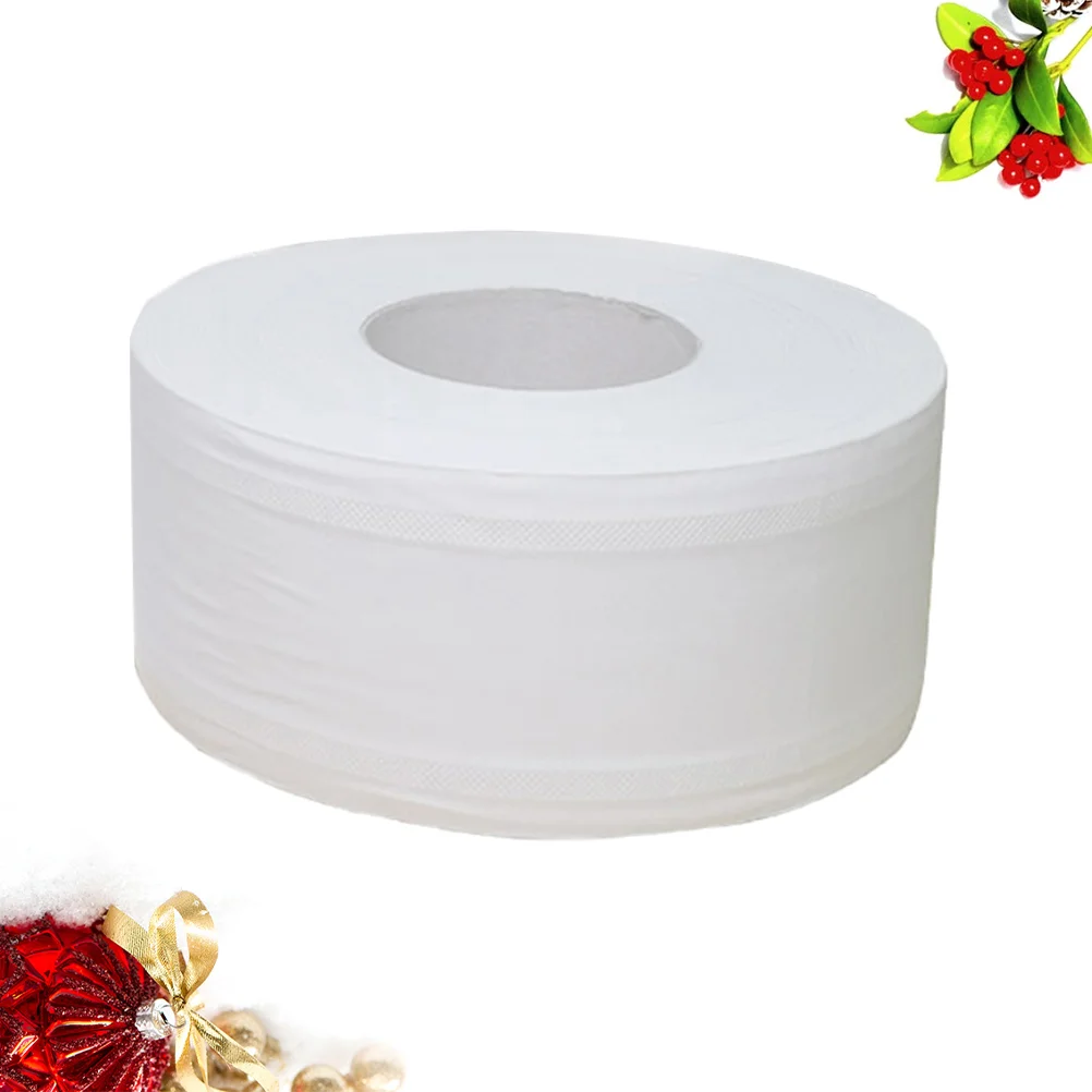 600g Large Roll Toilet Paper Roll Paper Toilet Paper for Office Store Workshop (White) large roll paper