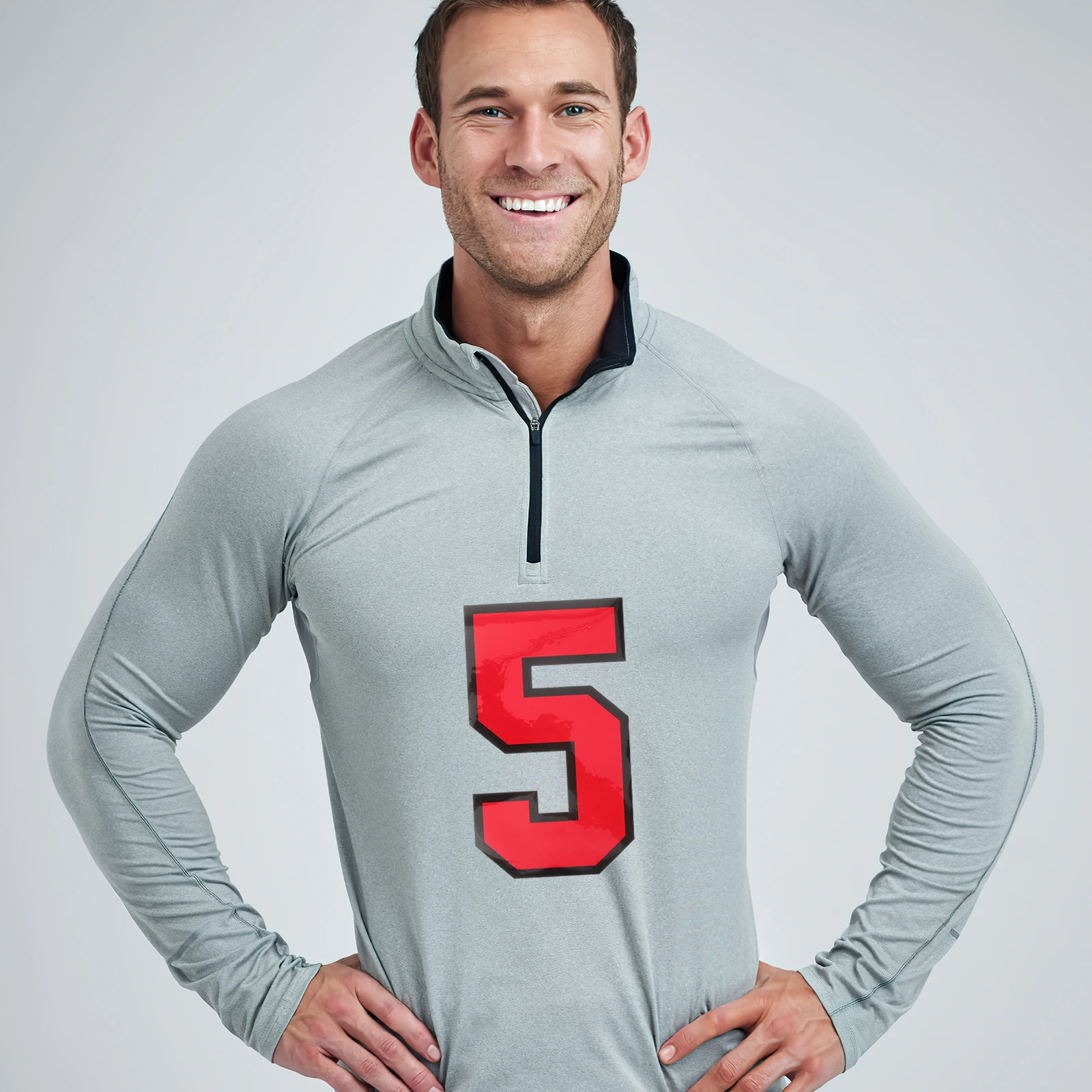 

20 Pcs Number Sticker Decorative Patches Plastic Hat Supply Durable Embroidered Sewing Clothing Adorns Reinforce