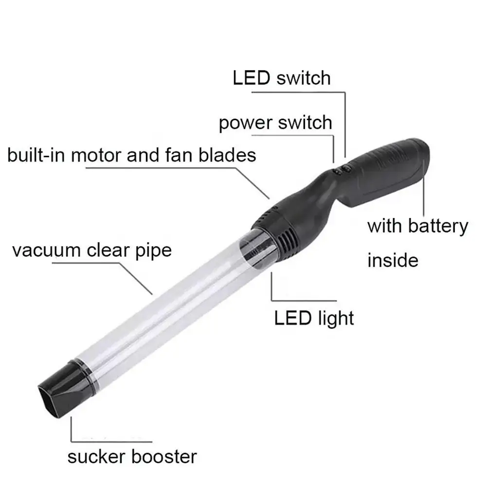 ポータブル電気掃除機,キャッチャーファン,LED吸引装置