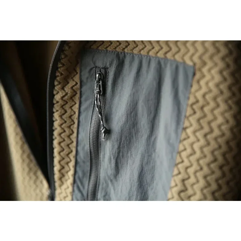 نمط جديد مريح وسميك من الصوف بنصف سحاب مع نمط متموج وسويت شيرت مخملي بأكمام طويلة #5