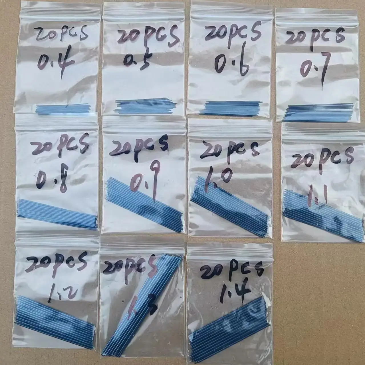 220 peças acessórios para instrumentos musicais, clarinete, flauta, saxofone, agulha de mola, agulha de aço inoxidável, cozimento azul