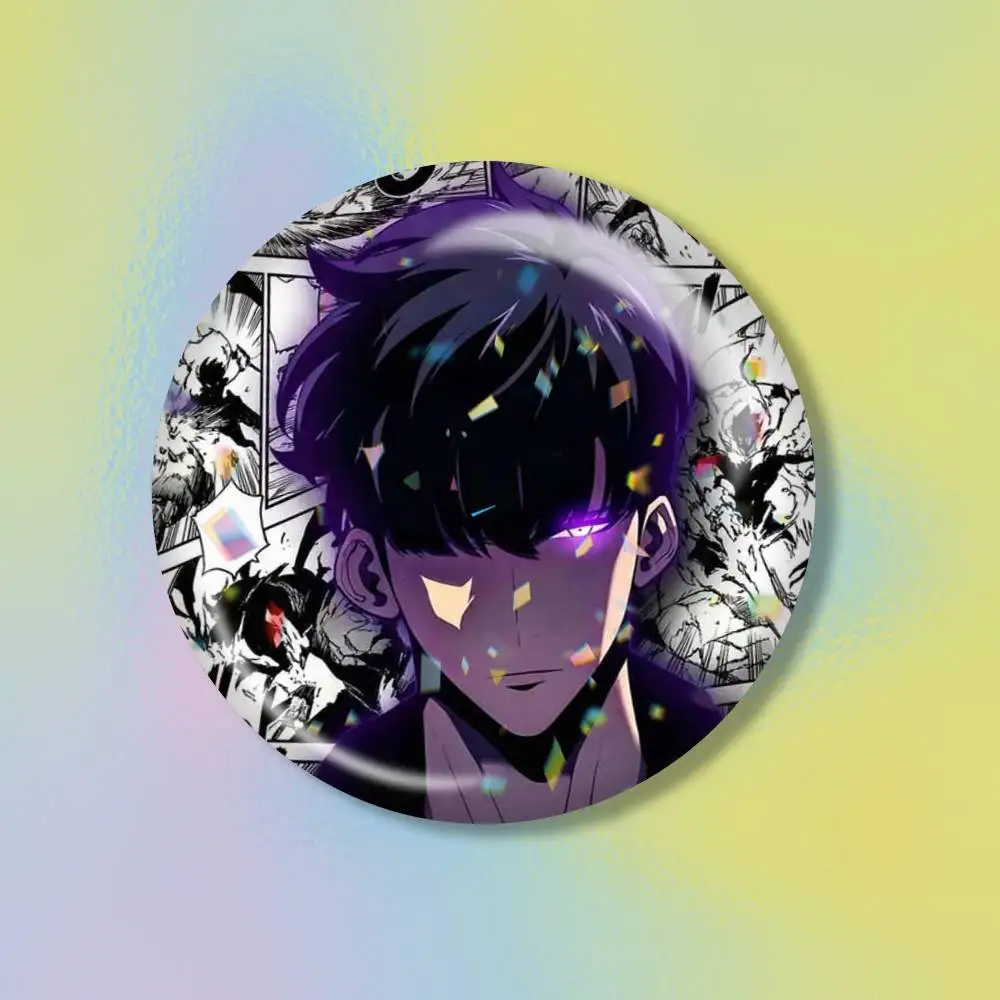 S-Solos S-Sung Jin woo Leveling  Tin badges in 25/32/44/58/75mm, brooch pins for accessories & gifts,Souvenir.