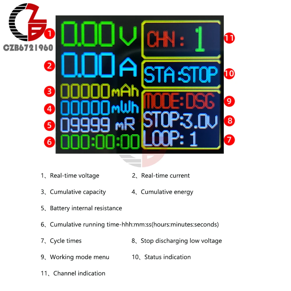 Imagem -04 - Lithium Battery Capacidade Tester Resistência Interna Automática Módulo Detector de Energia Dual Tipo-c Interface 18650