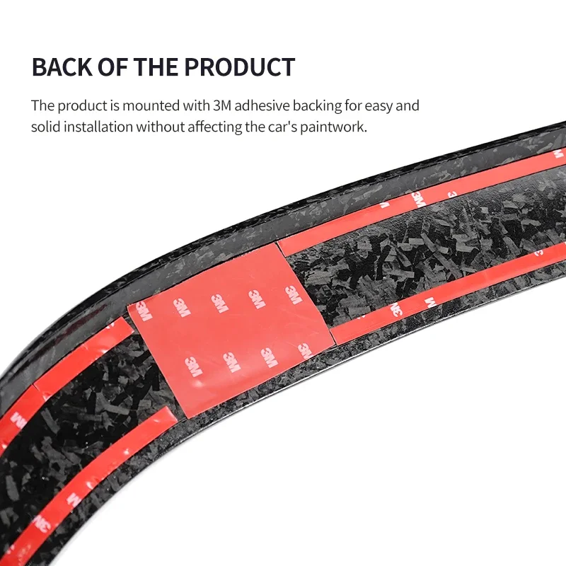 

Real Carbon Fiber Black or Forged Car Sport Style Rear Trunk Spoiler for Fiat 500/Abarth 2012-2019 Exterior Accessories