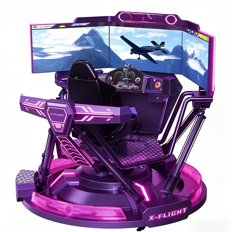 VR Flying Simulator Aircraft Teaching and Training 5D 7D 9D Science Popularization Exercise Equipment Study Simulation Cockpit view 3