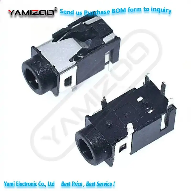10 Stück PJ322 3,5MM PJ-321B Dual-Channel Kopfhörerbuchse Direktanschluss DIP 5-Pin Jack – Detail 2