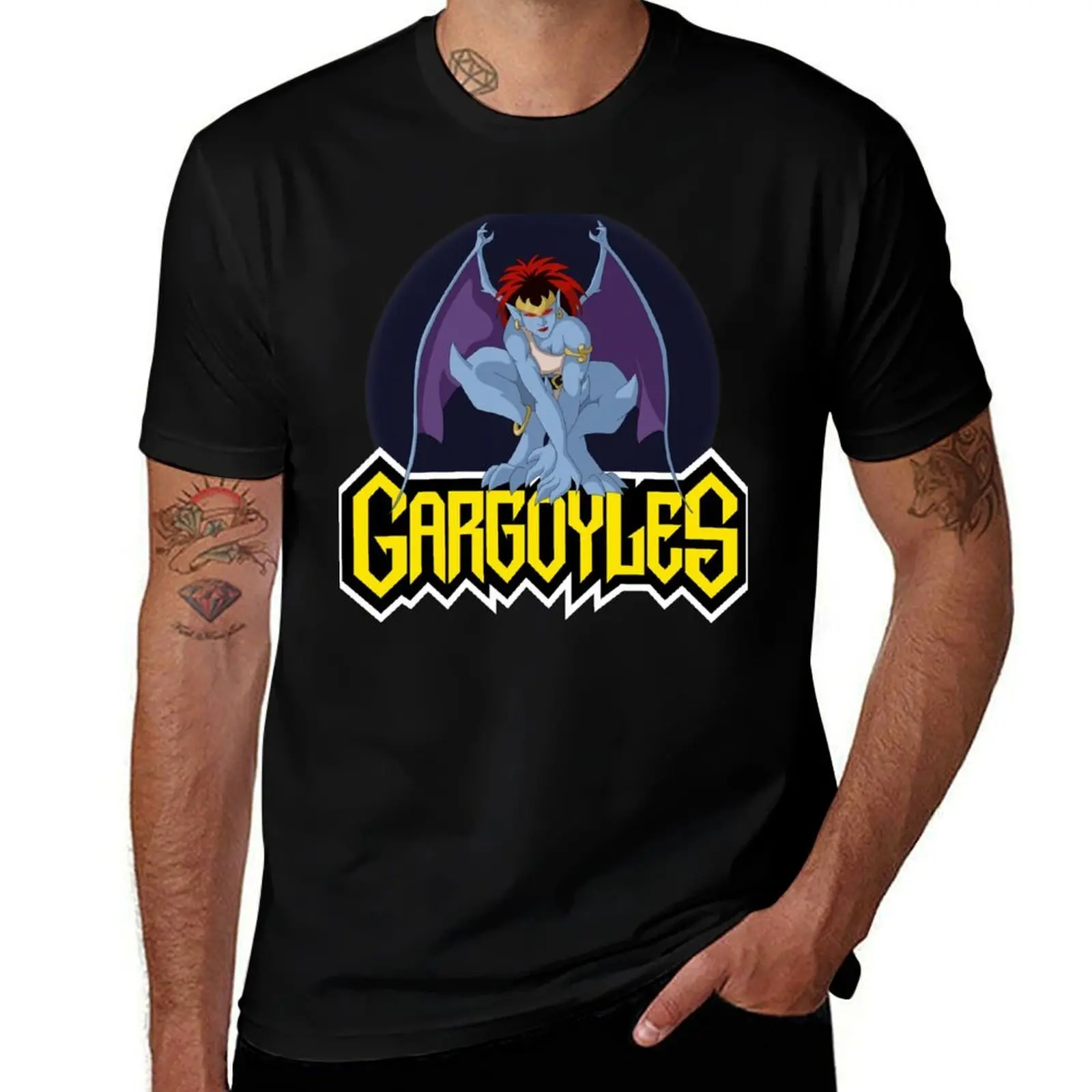 Demona on Gargoyles logo T-Shirt Creative Graphic Tee Shirt