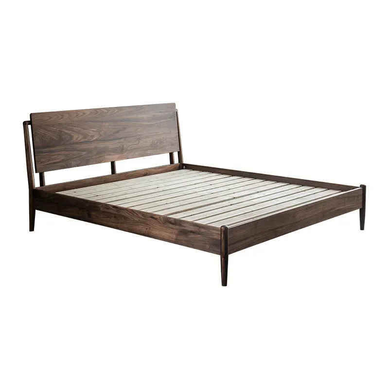 

Full solid wood bed 1.8 meters 1.5 bedroom furniture Nordic oak double bed modern minimalist