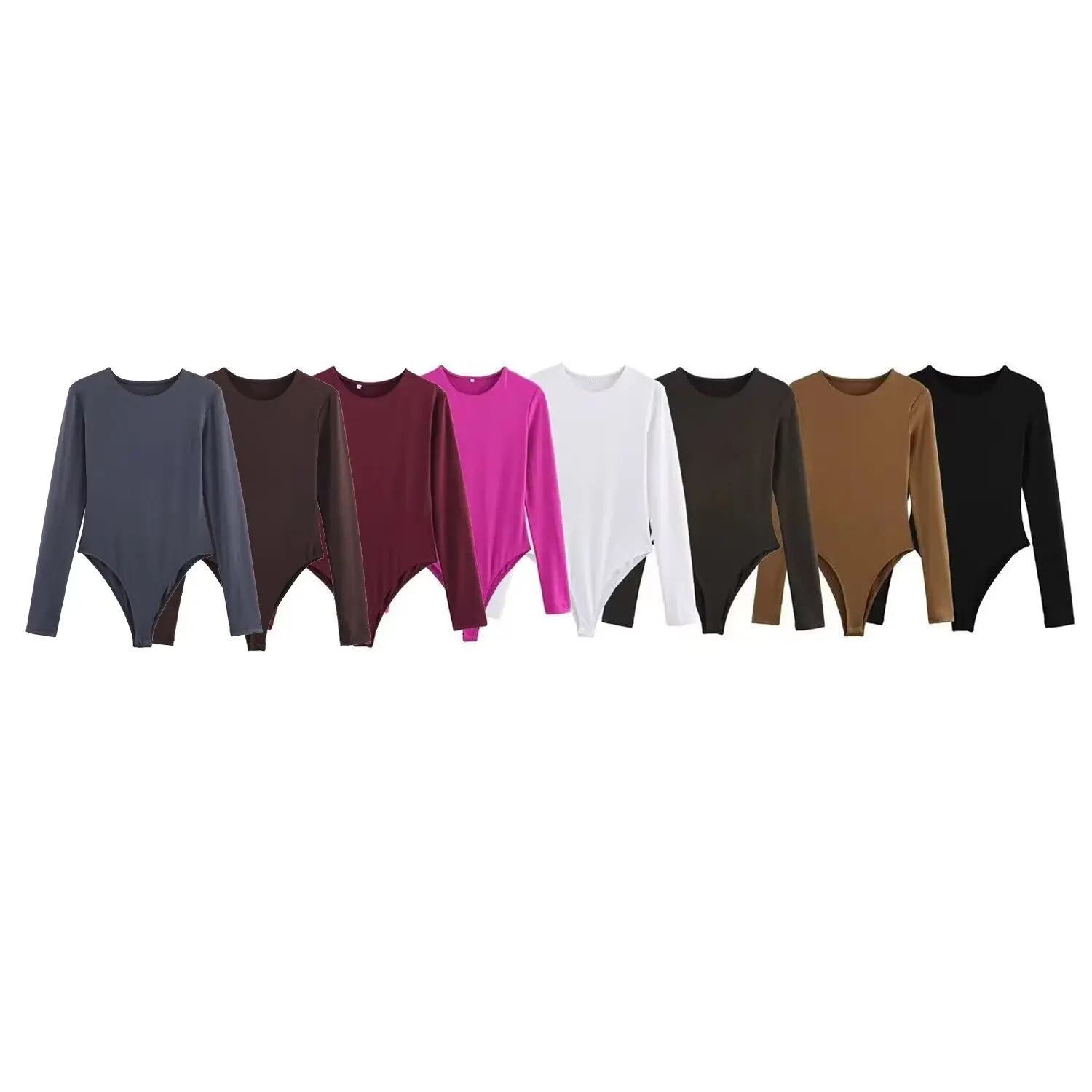 المرأة مثير ارتداءها ربيع الخريف جديد المرأة ضيق ثوب السباحة السيدات طويلة الأكمام أعلى الإناث الصيف التخسيس داخلية قمم #1