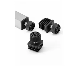 4pcs Circular Adjustable Feet  Plastic Blanking End Cap Pipe Inner Plug Dust Cover Furniture Chair Leg Protector Nut Pipe Plug