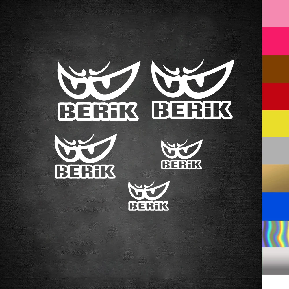 Car Sponsor Sticker Berik adhesive vinyl eyes Decals motorcycle Body Decor