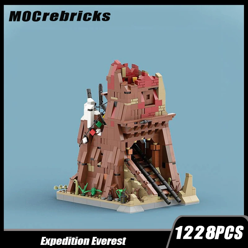 MOC-77499  Adventurer Expedition Everest Small Ladder Track Buildings Modular Building Block Assembly Model Brick Toy Gifts