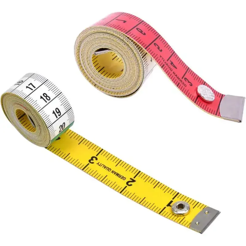 150cm Body Tape Measure Dual Sided Soft Cloth Ruler Measure Sewing Tape for Body Chest Waist Circumference Tailors Dressmaking