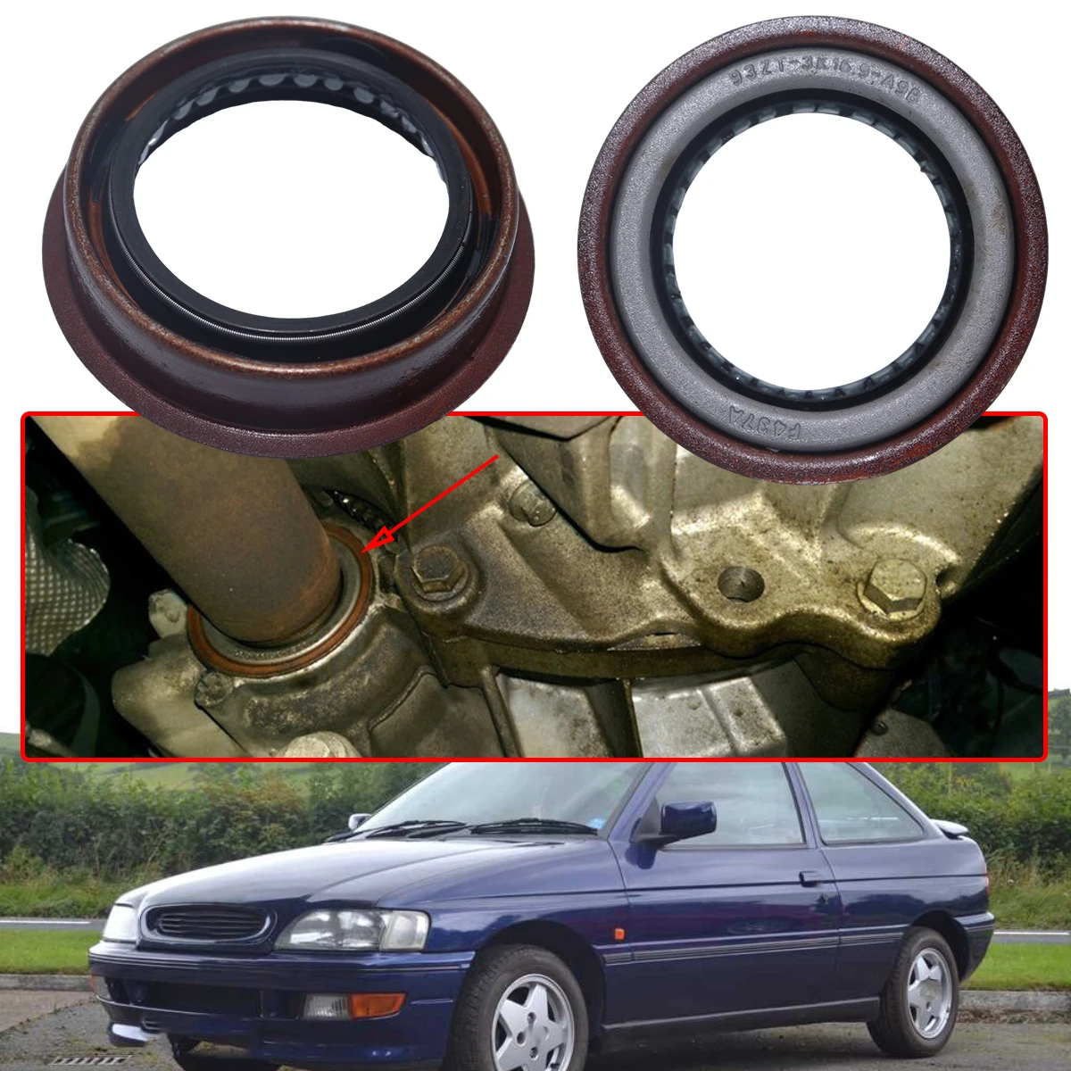 

1/2 шт. полумасляное уплотнение приводного вала для Ford ESCORT CLASSIC V VI, трансмиссионное кольцо, выход дифференциала, ремонтный комплект Trans 68033395AB автомобиля