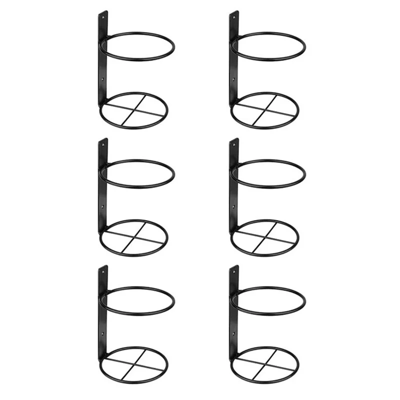 Metal Hanging Wine Rack Cabinet Black Metal Mounted Office Home Kitchen Bar Easy To Install