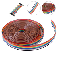 5m Ribbon Cable 10 Way Flat Color Rainbow Ribbon Cable Wire Rainbow Cable 10P Ribbon Cable 28AWG
