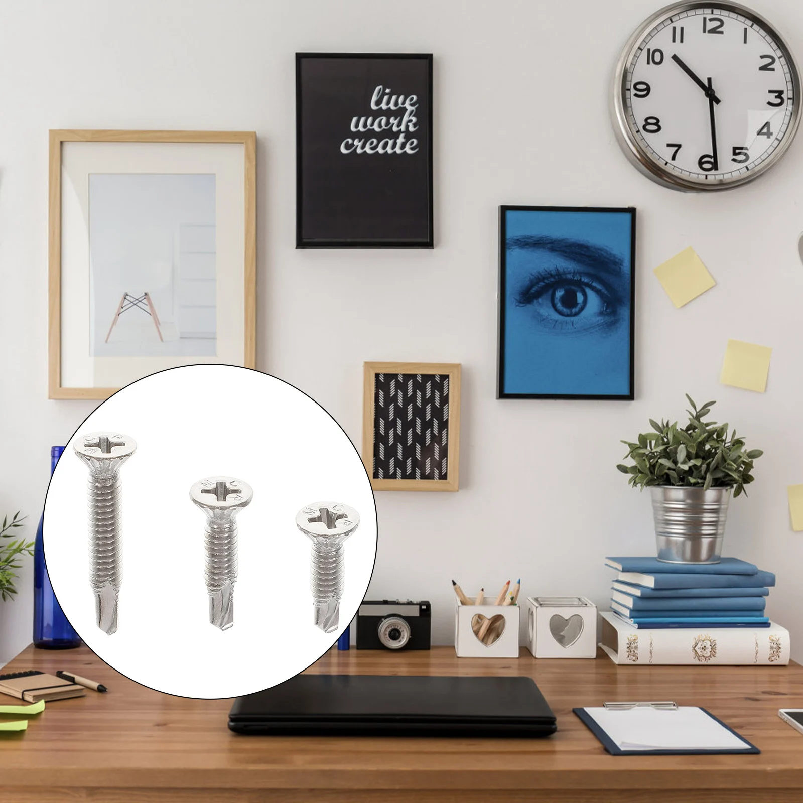 

1 set Self Drilling Screw Stainless Steel Anti-Slip For Metal Wood Plastic Board Fixing Assortment Screws Fasteners Hardware