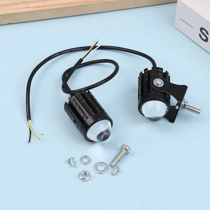 

Светодиодный прожектор для мотоцикла с переключателем, супер яркий мотоциклетный светодиодный исследователь, проектор фар, линза «рыбий глаз», светодиодный мототуманный светильник