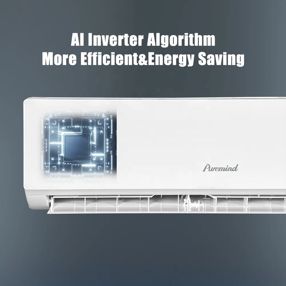 Puremind 220V 1.5 12000Btu 1Ton High Quality Smart Split Type Air Conditioner R32 R410a Inverter Air Conditioning Ductless