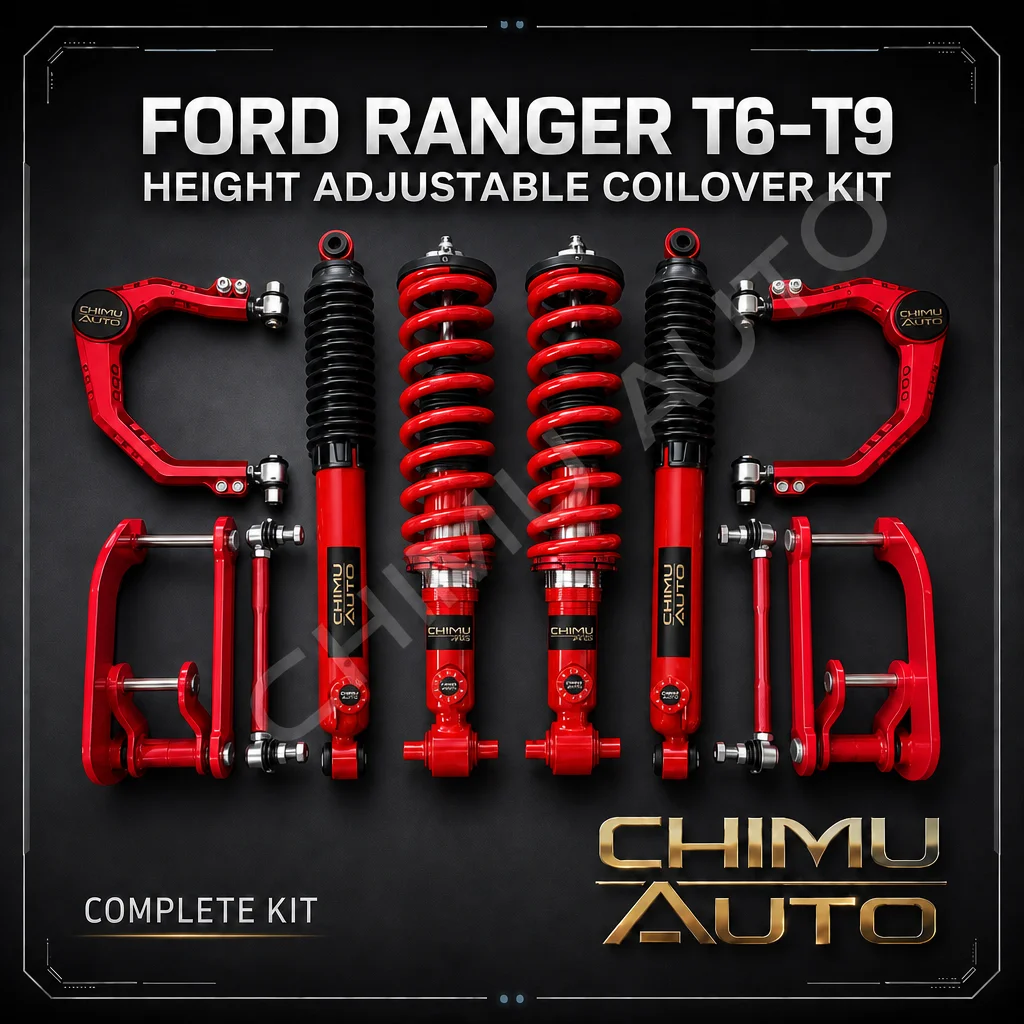 【CHIMU AUTO】for Ford Ranger T6 T7 T8 T9 Height Adjustable Coilover Suspension Lift Kit Shock Absorber Control Arms