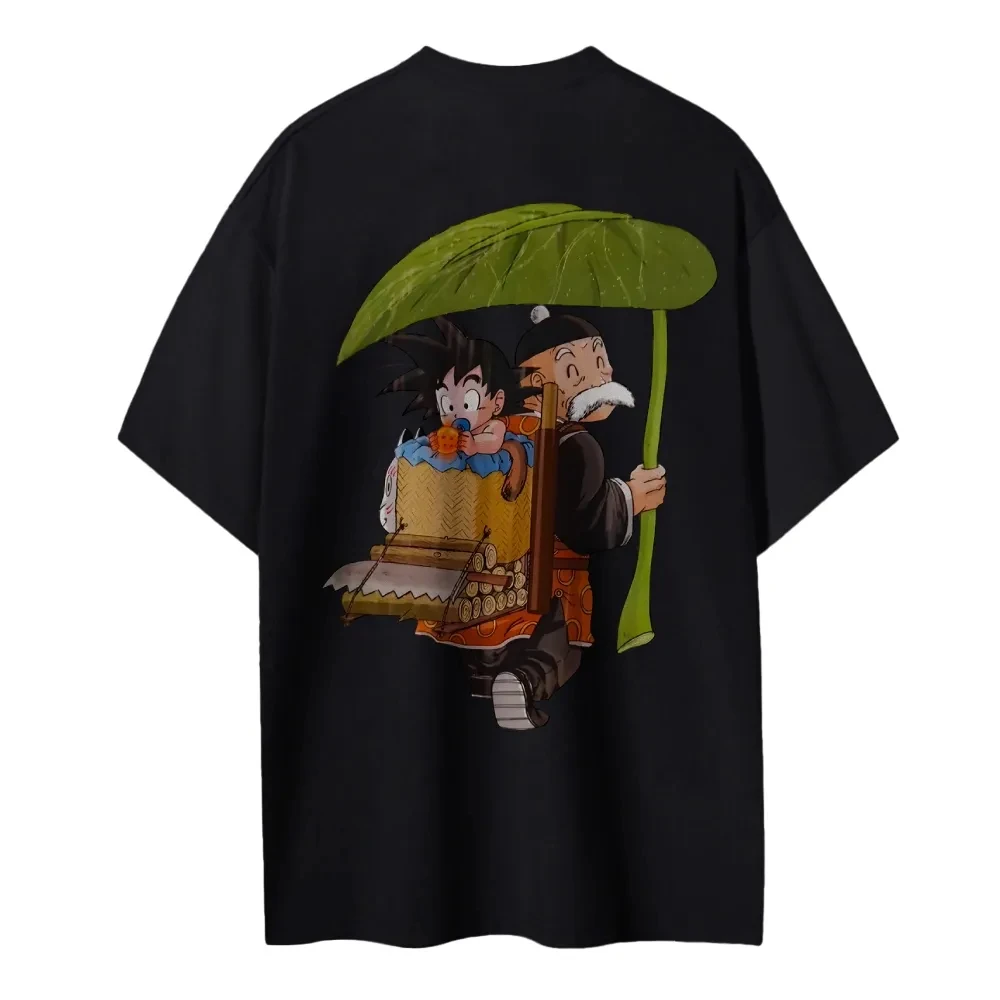 Camiseta de Manga Corta con Estampado de Dragon Ball, para Hombre y Mujer, Verano 2026, Nueva Moda Casual de Algodón, Popular