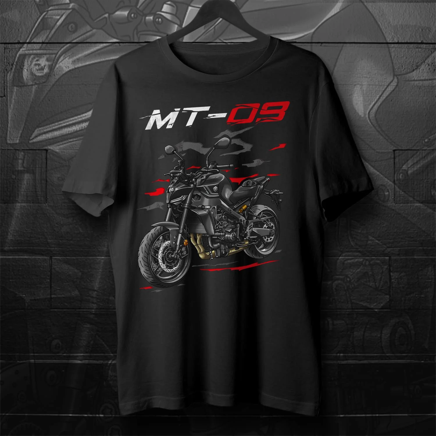

2021-2024 Models Japanese MT-09 Motorcycle T-Shirt 100% Cotton O-Neck Short Sleeve Summer Casual Mens T-shirt Streetwear