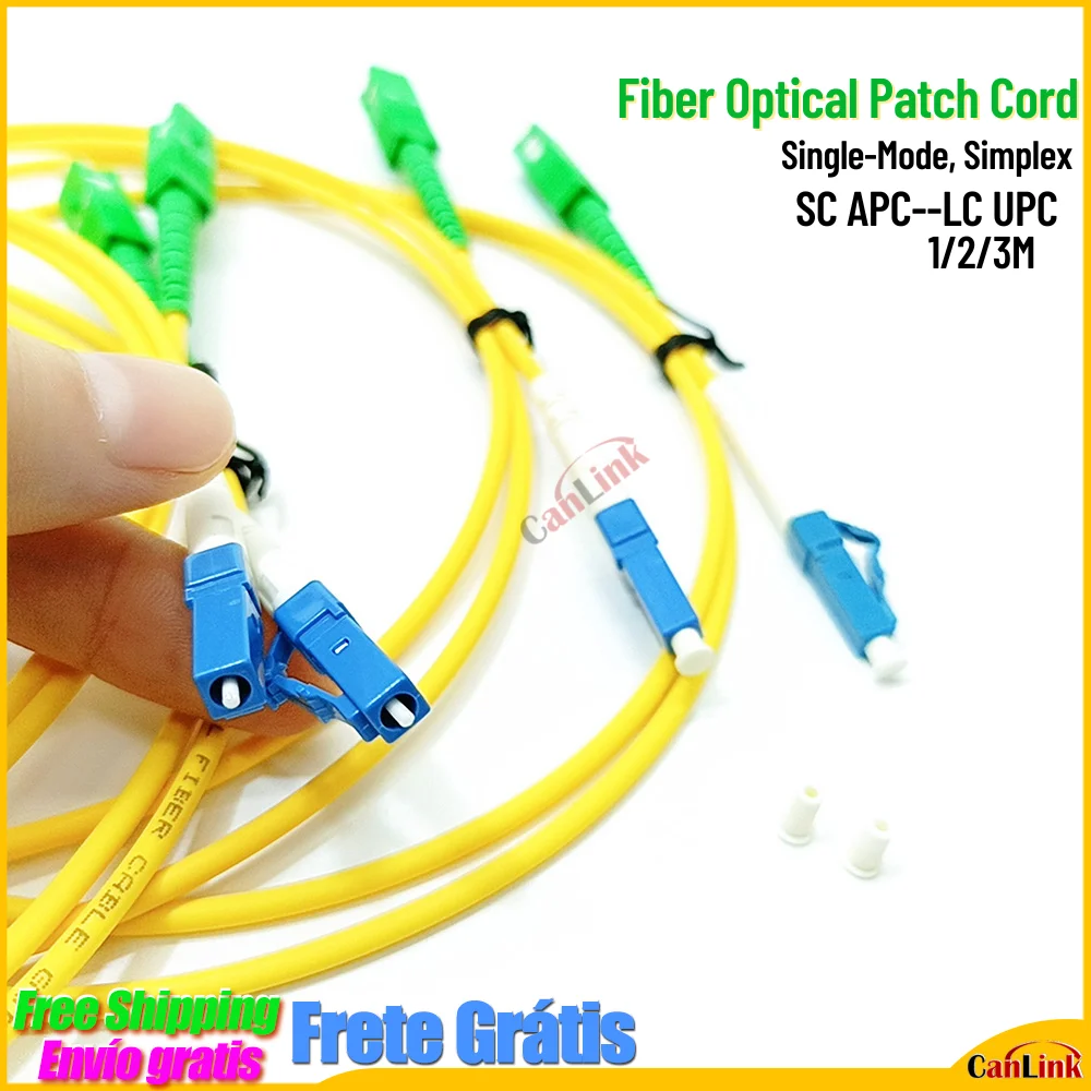 

SC/APC-LC/UPC Fiber Optic Patch Cord Cable Simplex 1m/2m/3m Fiber Optic Jumper Cable 3.0mm Patch Cord