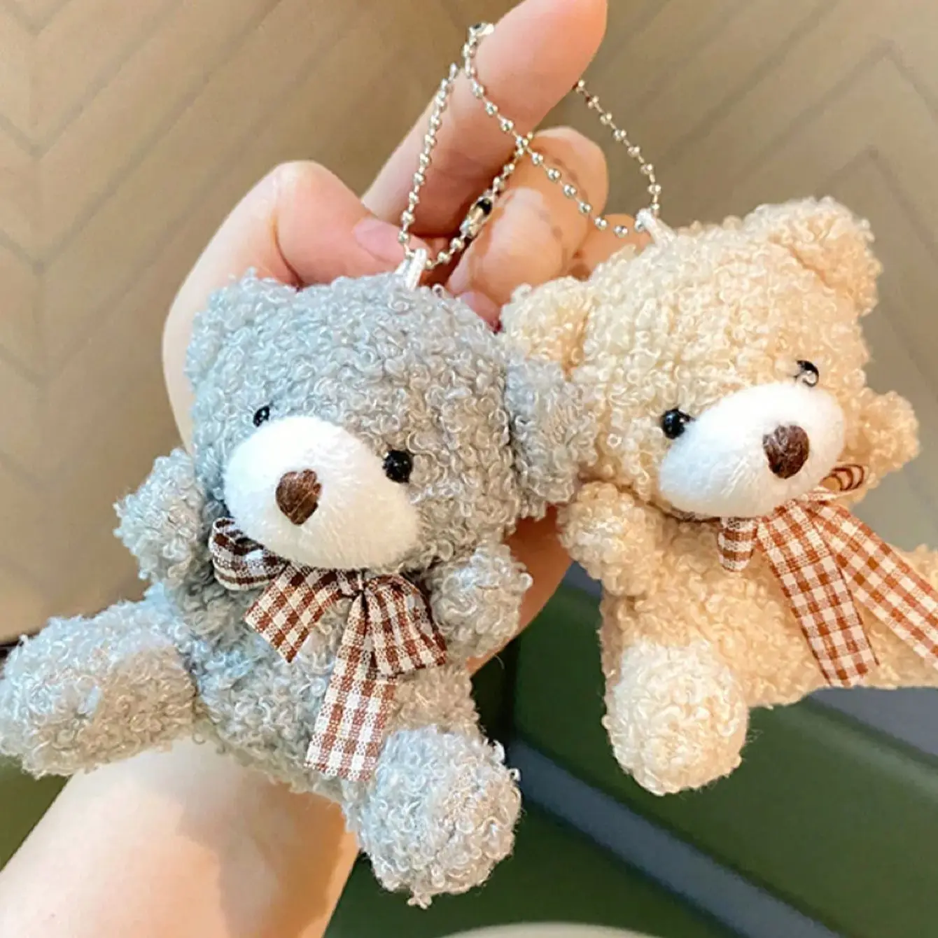 New Style Hot sale Cute Teddy Bear Pendant Plush Doll Little Bear Doll Small Doll Bag Soft Cute Accessories Keychain Female