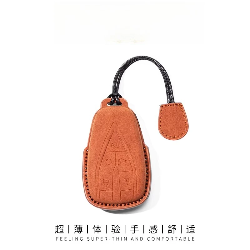 Suede Key Fob Cover for Changan CS75 Plus CS55 CS35 UNI-V UNI-T UNI-Z Lumin Yidong